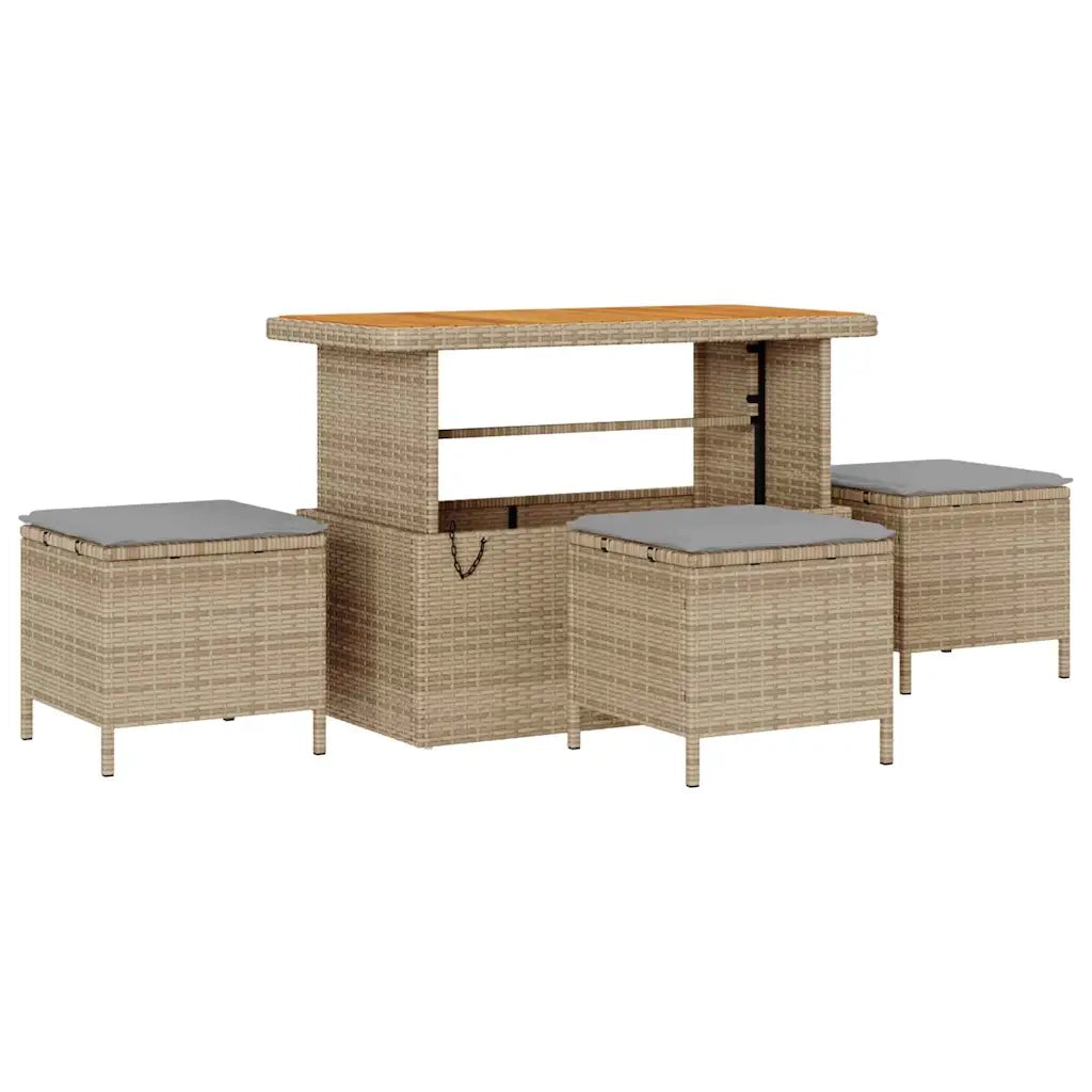 Set Divano da Giardino 14 pcs Beige polyrattan 3361682