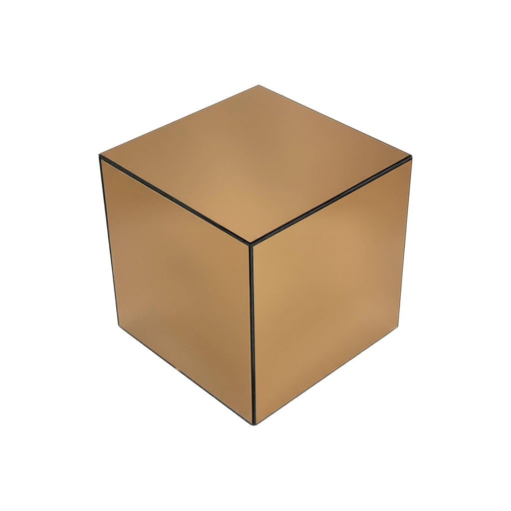 Tavolo cubico a specchio, 30cm, ambre