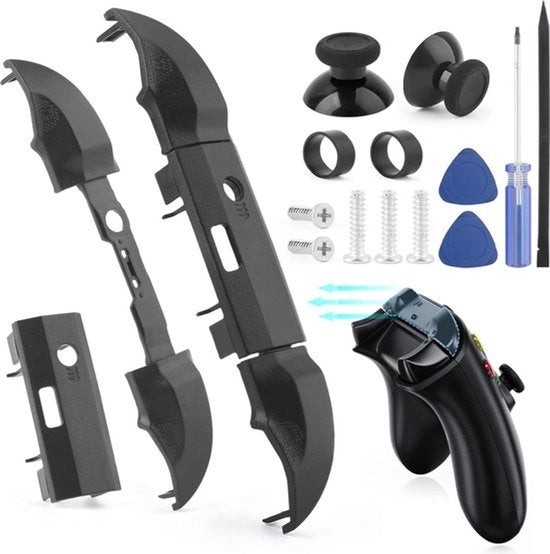 Pompe di gomma per bumper per Xbox Series S/X - Accessori di sostituzione neri.