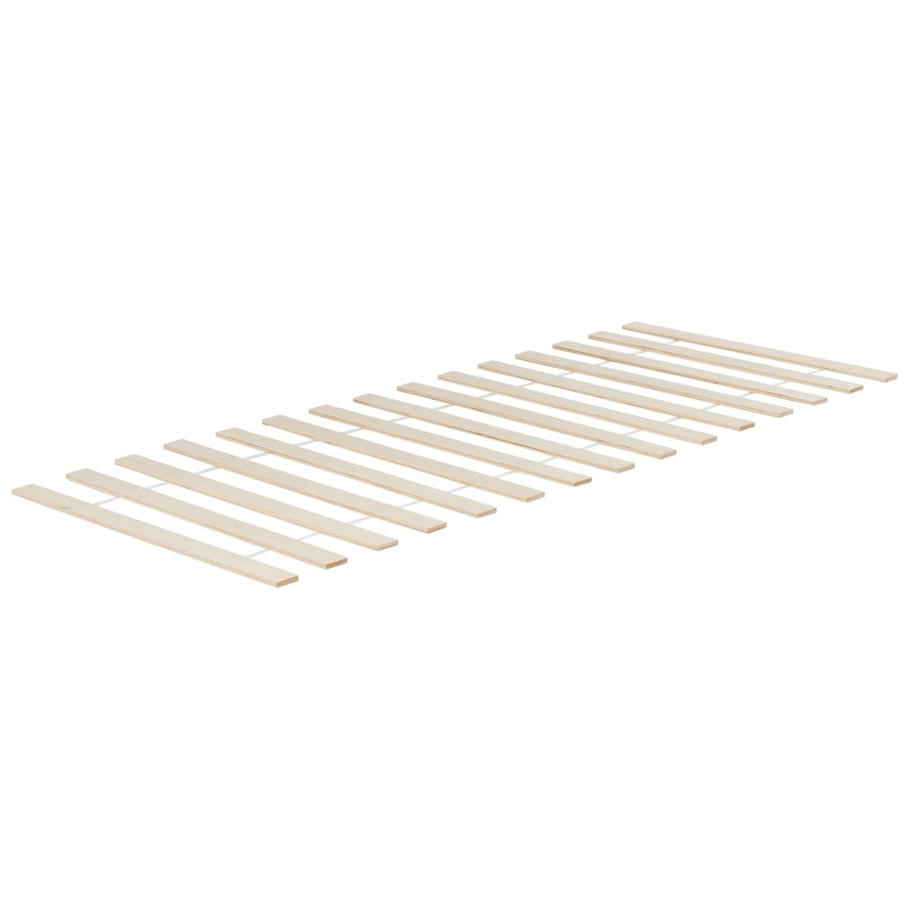 Letto singolo moderno con rete a doghe in marrone chiaro 90 x 200 cm cameretta moderna