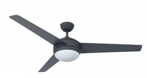 Vam Ventilatore da soffitto Grafite - bianco 132 cm con luce 2xE27 & Telecomando con Sensore Temperatura