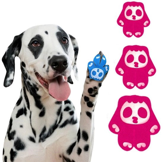 Antislip piastrine per cani - 1 confezione (8 pezzi) - Piastrine antislip per animali domestici - Respiranti, invisibili zattere per piedi per esterni - Adesiva forte - Adatti per cani anziani - Protegge le zampe - Previene lesioni - L