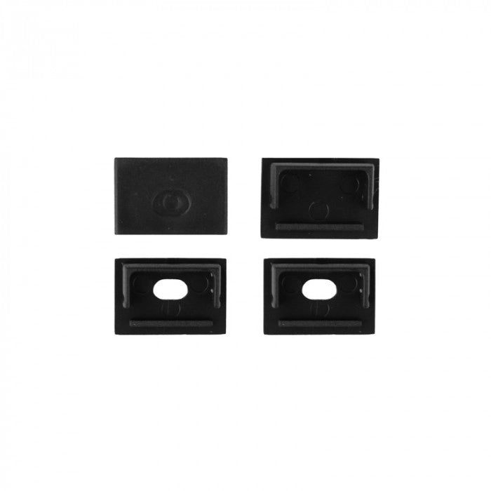 Profilo LED GNS02 esterno nero diffusore satinato 2m