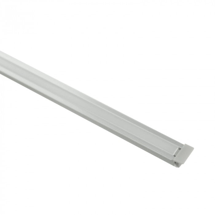 Profilo LED incasso PW02 anodizzato diffusore opale 2m Ecolight