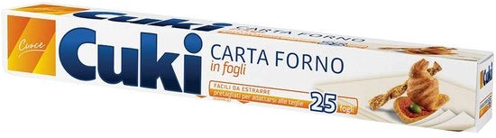 Papier per biscotti, facile da stendere, preformato per l'adattamento - 1 confezione fogli