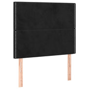 Testiera | Testata Nera 90x5x118/128 cm Velluto