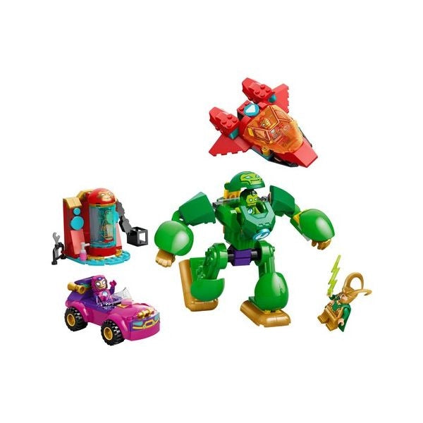 Costruzioni lego 11211 disney junior marvel loki vs. team iron man
