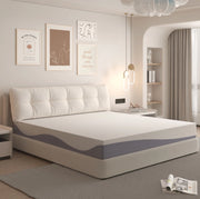 Materasso H3 90x200 cm in schiuma bianco e grigio, Oeko-TEX, 7 cm