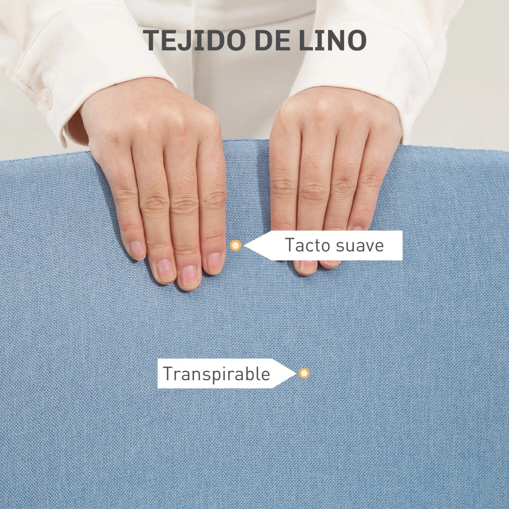 Sedia da ufficio con rotelle e altezza regolabile ¨C Minimal ¨C 53x43x85-93 cm blu