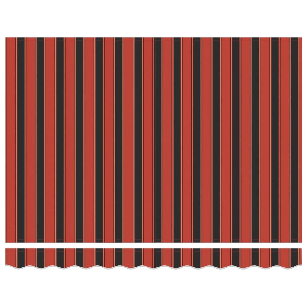 Tenda da Sole | Tenda parasole Rosso e Nero 350 x 250 x 165 cm Poliestere