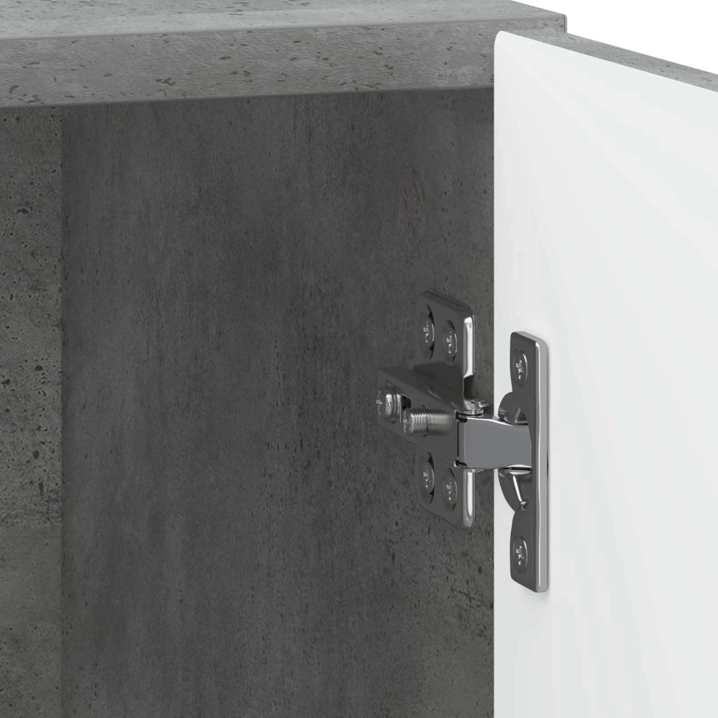 Armadio da Notte Grigio Cemento 43 x 34,5 x 50 cm 894111