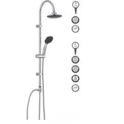 Colonna doccia  in acciaio inox  cromato con doccetta  ALPHA metaform