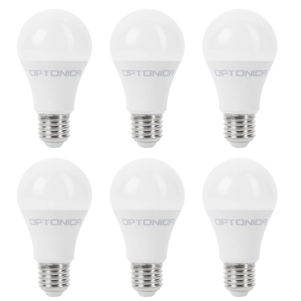 Lampadina led goccia 6 pezzi e27 15 watt 4500k risparmio energetico luce bianca