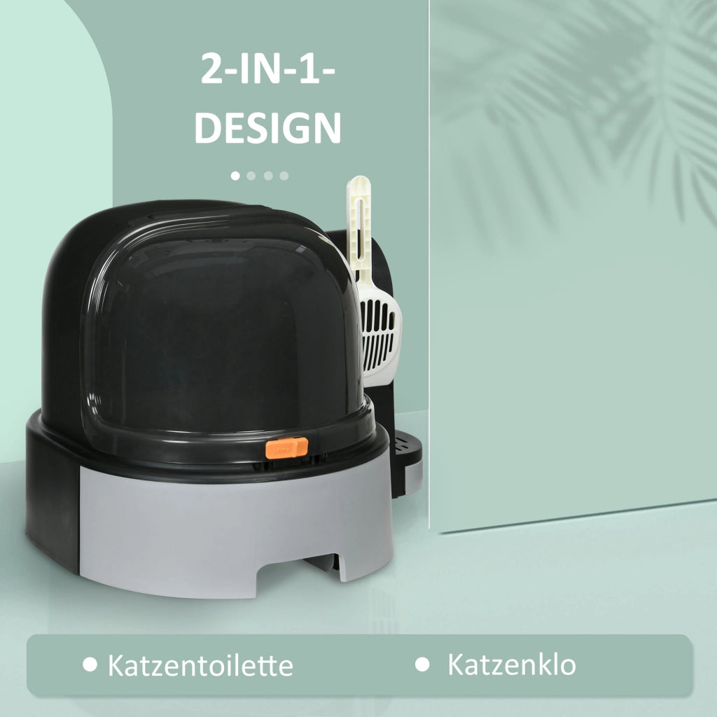 Casetta per gatti ¨C Minimal ¨C Grigio + Nero
