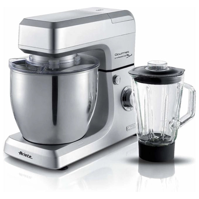 Ariete 00C159810AR0 Gourmet Professional Impastatrice Planetaria con Frullatore 7L 1200W 6 velocita' colore Metal