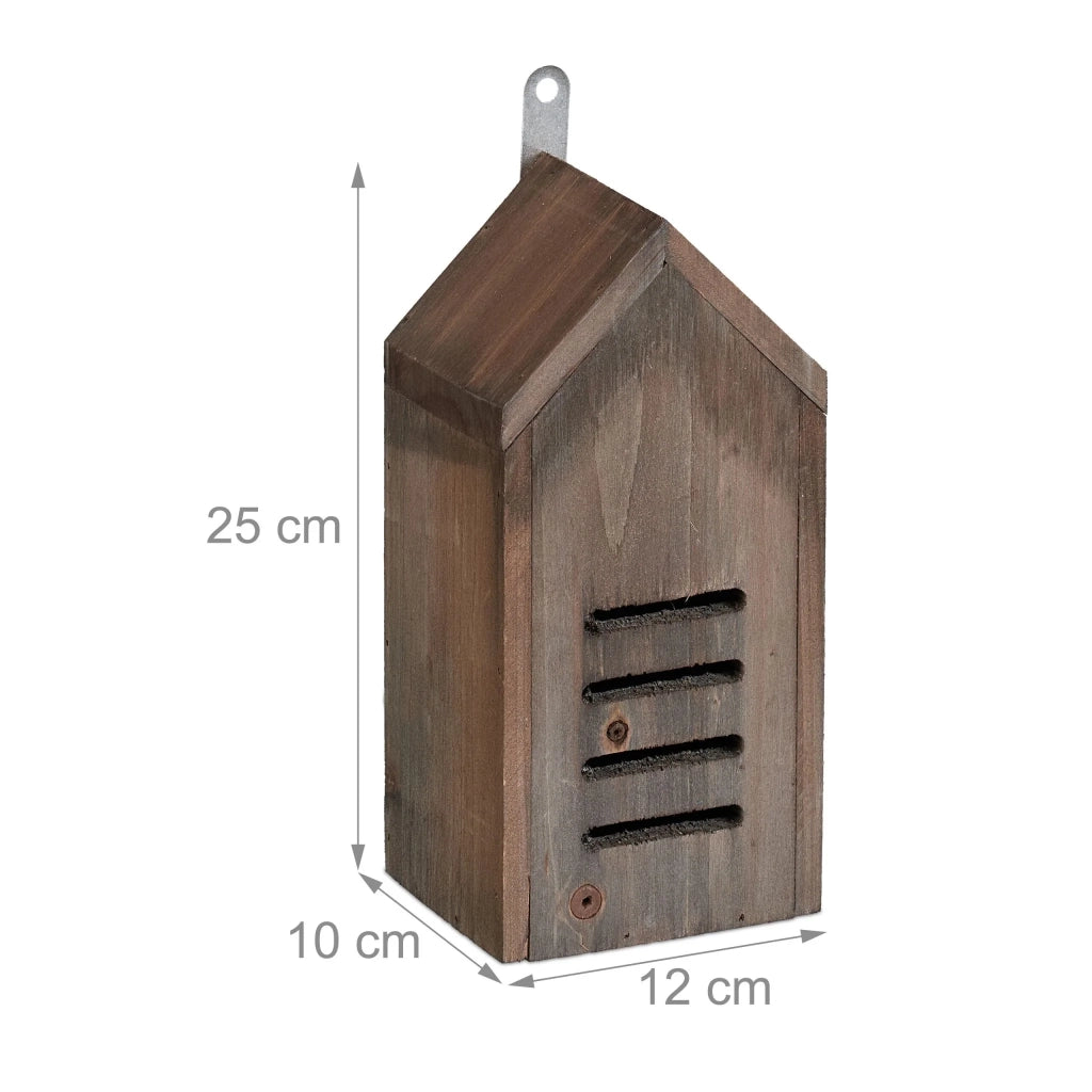 Hotel per insetti da appendere design moderno giardino 30 x 20 x 10 cm in legno di abete naturale 13_0015257