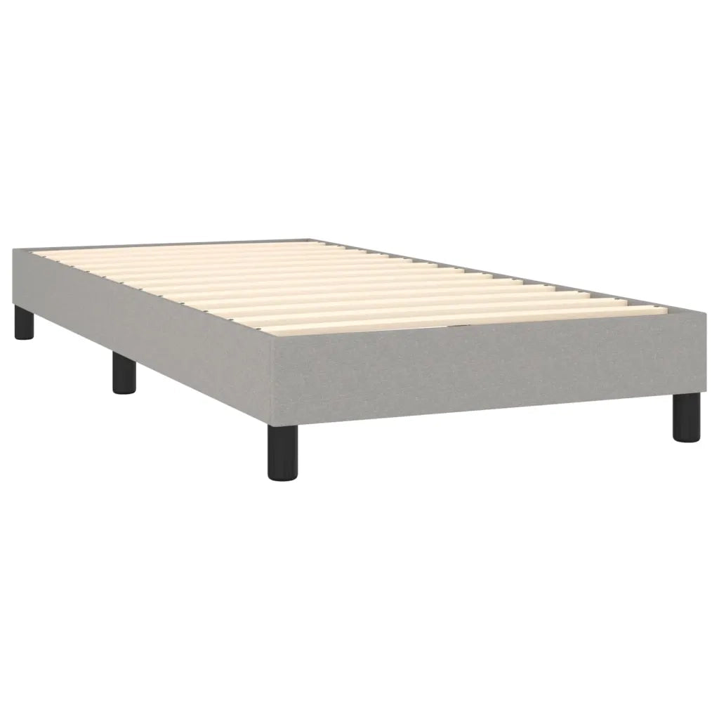 Giroletto a Molle con Materasso Grigio Chiaro 80x200 cm Tessuto 3129505