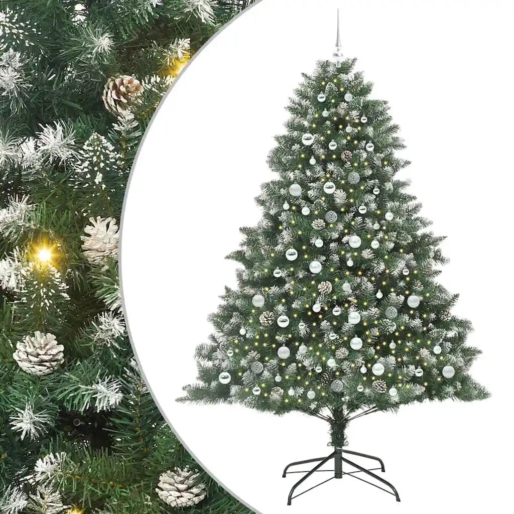 Albero di Natale artificiale con 300 LED Verde 210 cm 3395250