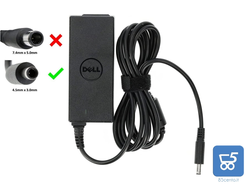 Alimentatore Originale Dell 45W 2.31A Connettore 4.5 x 3,0 mm HK45NM140 EX DEMO