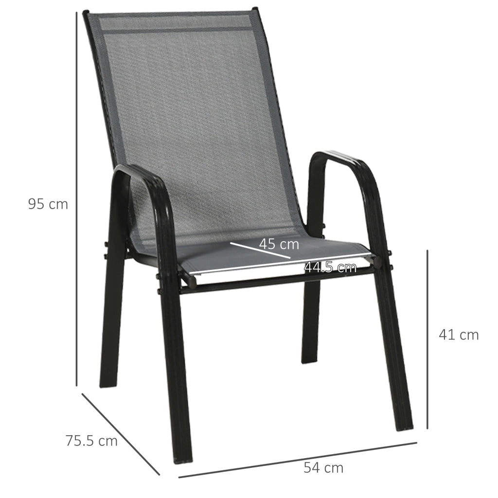 Sedie da Giardino Impilabili ¨C Minimal ¨C Grigio