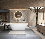 Vasca da bagno freestanding da design 178x80cm centro stanza acrilico AMALIA Bianco Lucido