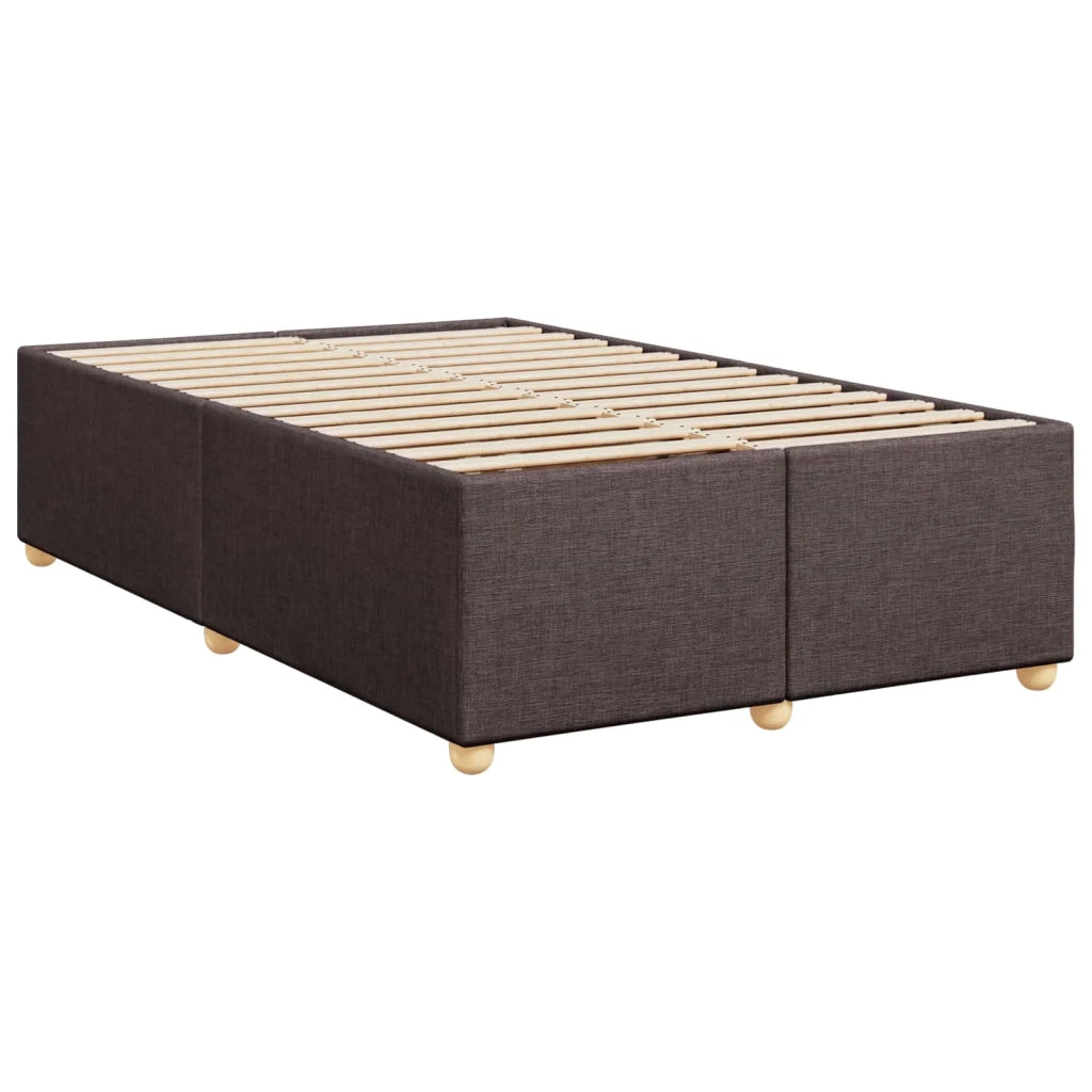 Letto box spring con materasso Marrone Scuro 120 x 200 cm 3450926