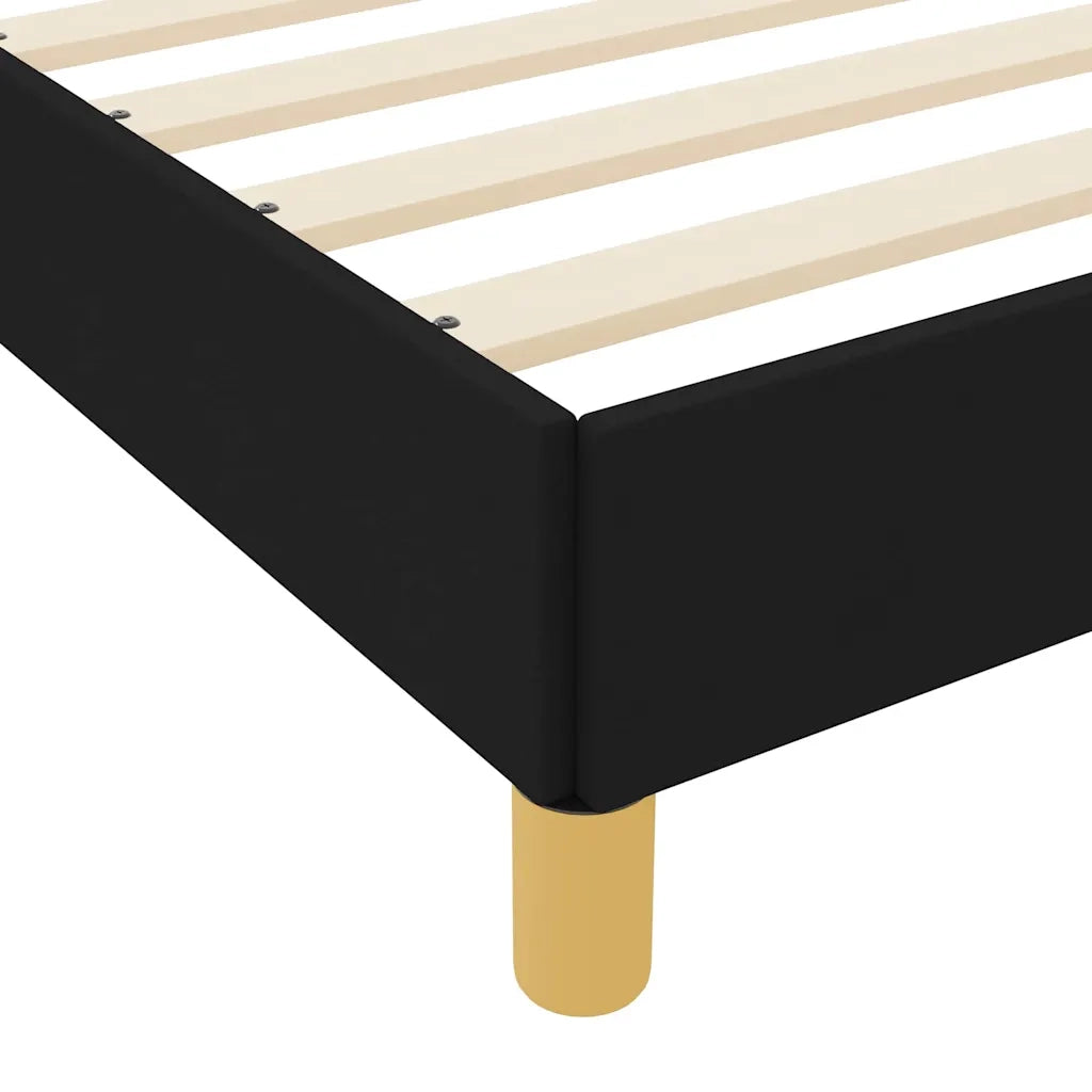 Letto a molle con materasso Nero 160 x 200 cm Tessuto 3398579
