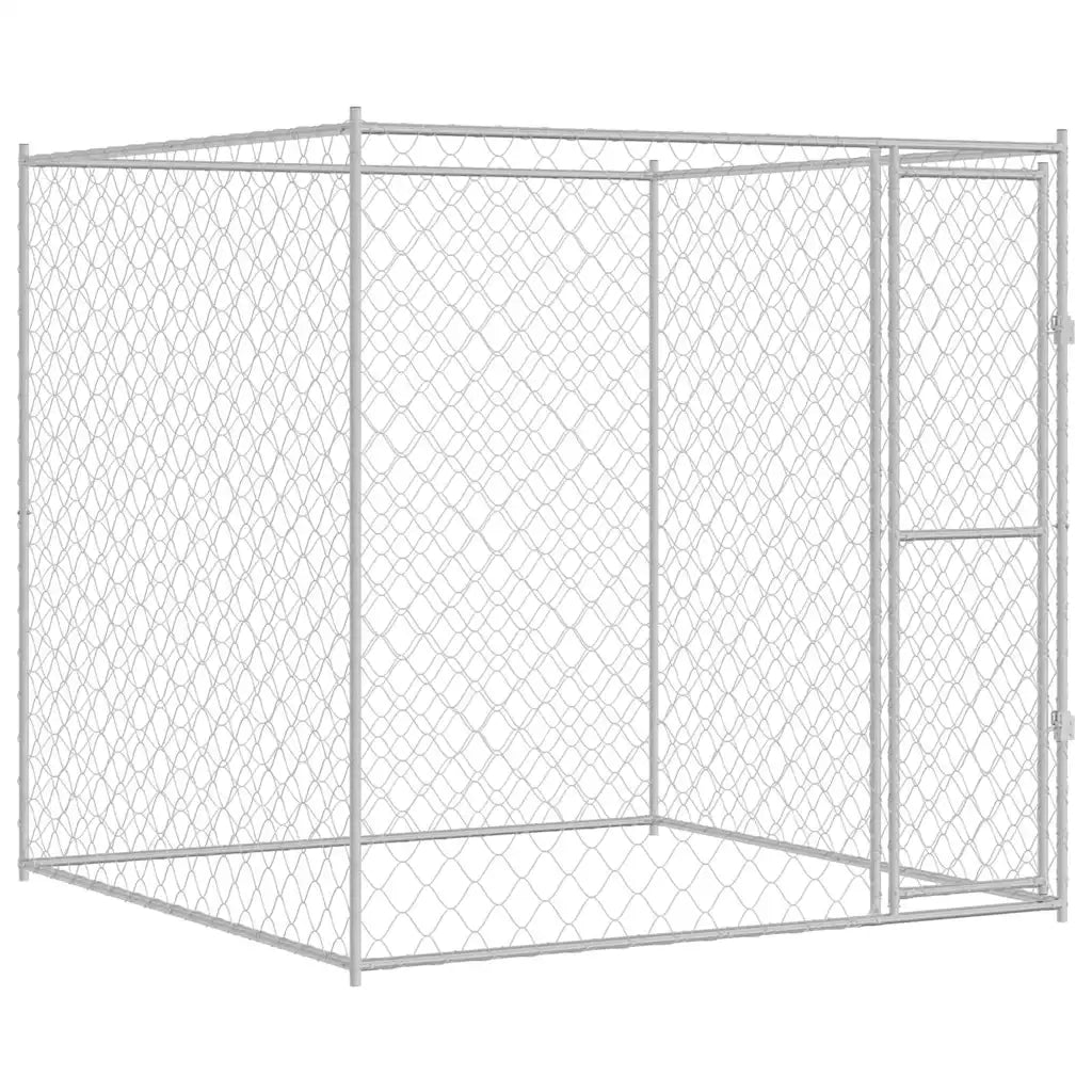 Gabbia per cani Argento 200 x 200 x 200 cm Acciaio zincato 42009134