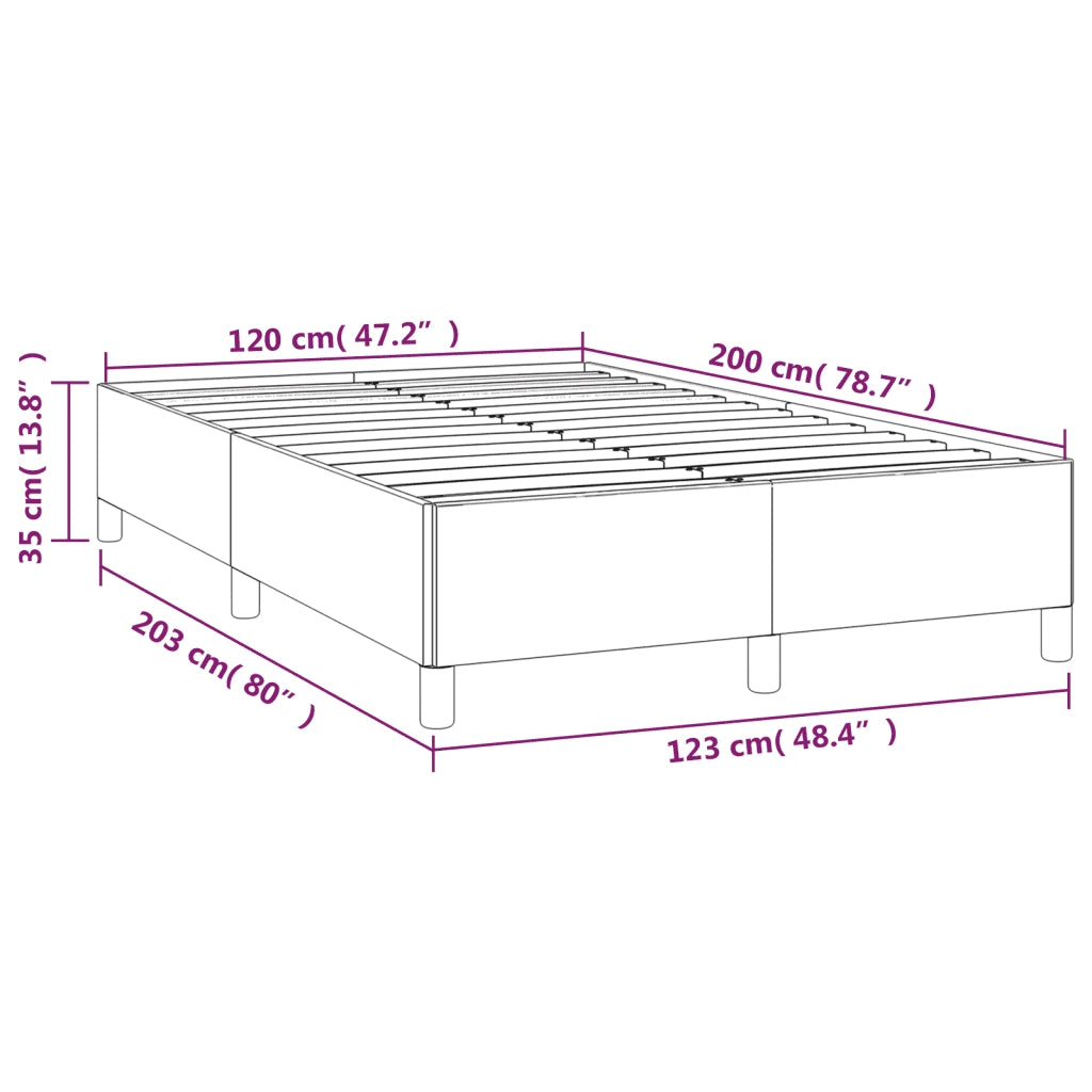 Giroletto-Struttura Letto Nero 120x200 cm in Similpelle 712038