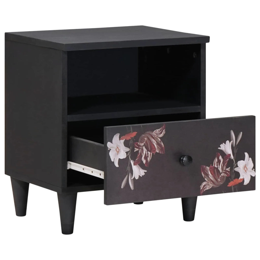 Comodino-Tavolino da notte Marrone 40 x 33 x 46 cm Legno di mango massello
