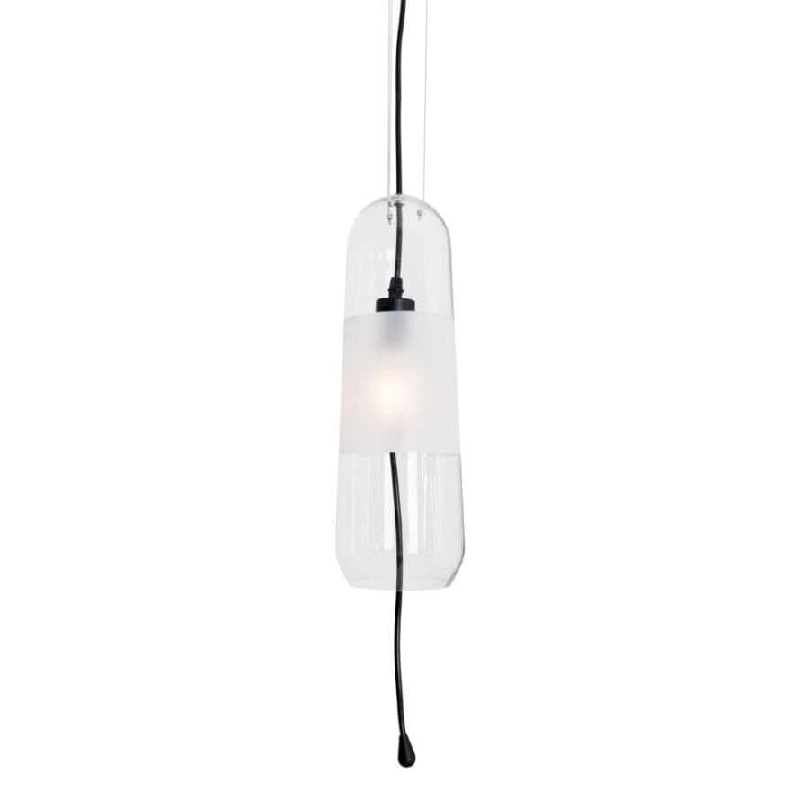 Lampada a sospensione MAURI vetro trasparente E14 Maxlight