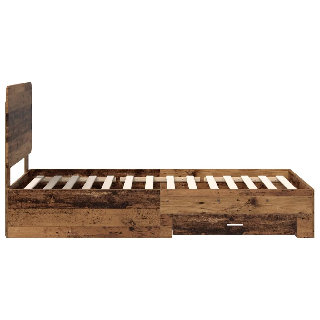 Struttura del letto-Giroletto Legno vecchio 90 x 190 cm Legno multistrato 919566