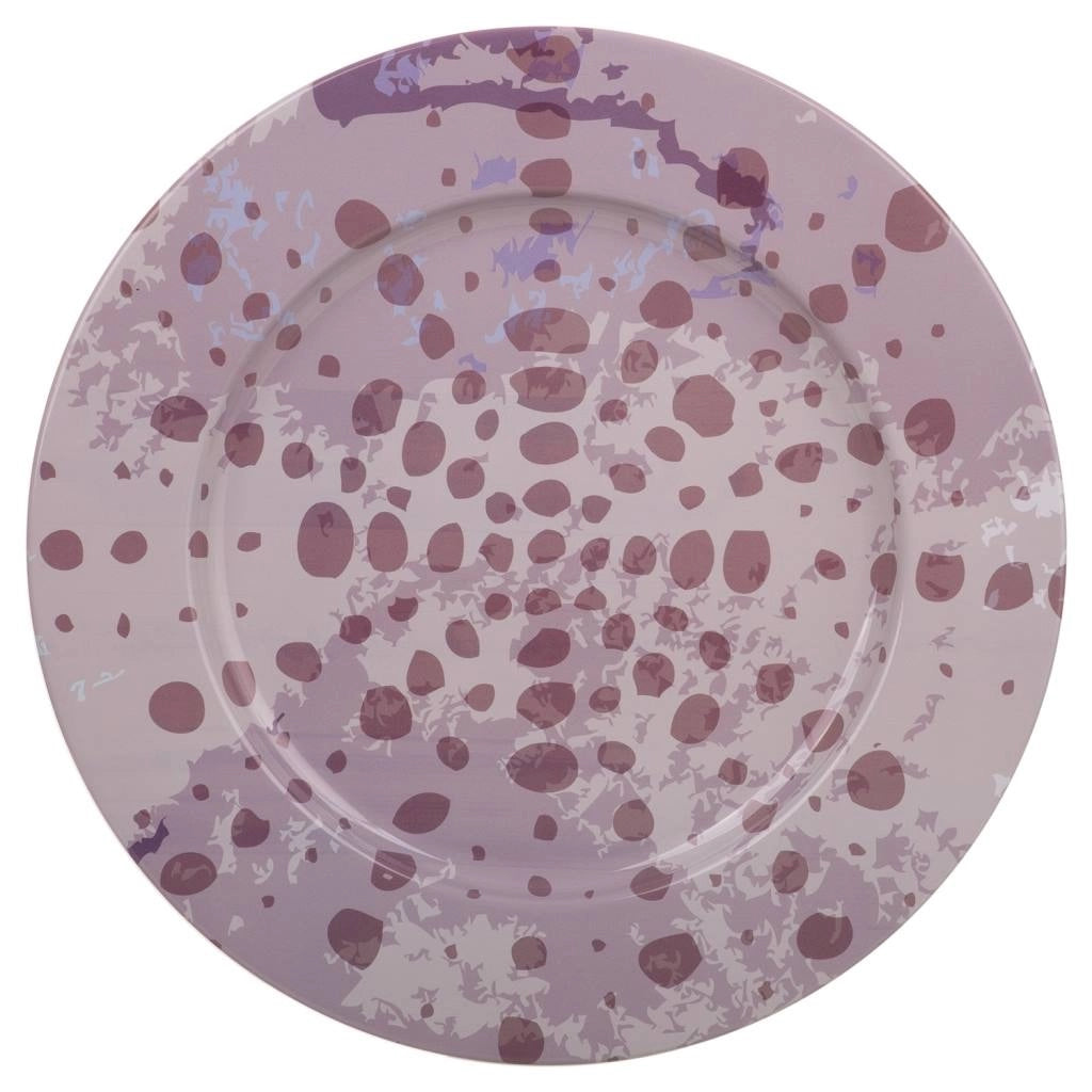 Placca in metallo viola d33x1,5h