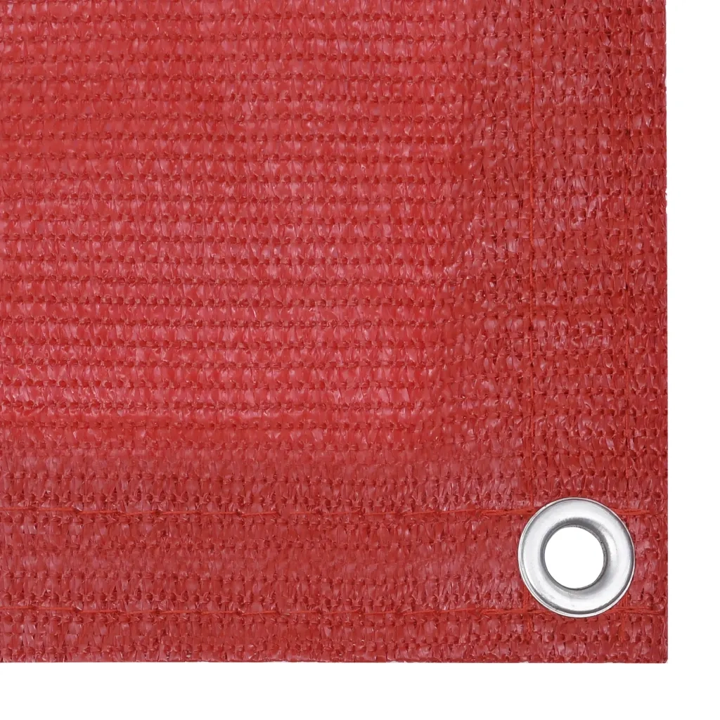 Schermo da balcone | Paravento da Balcone Rosso 120x400 cm in HDPE