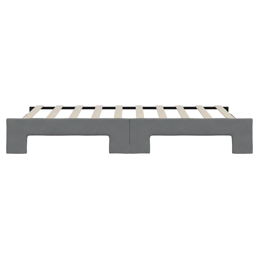 Divano letto | Sof¨¤ letto | Letto singolo Estraibile Grigio Scuro 90x190cm Tessuto