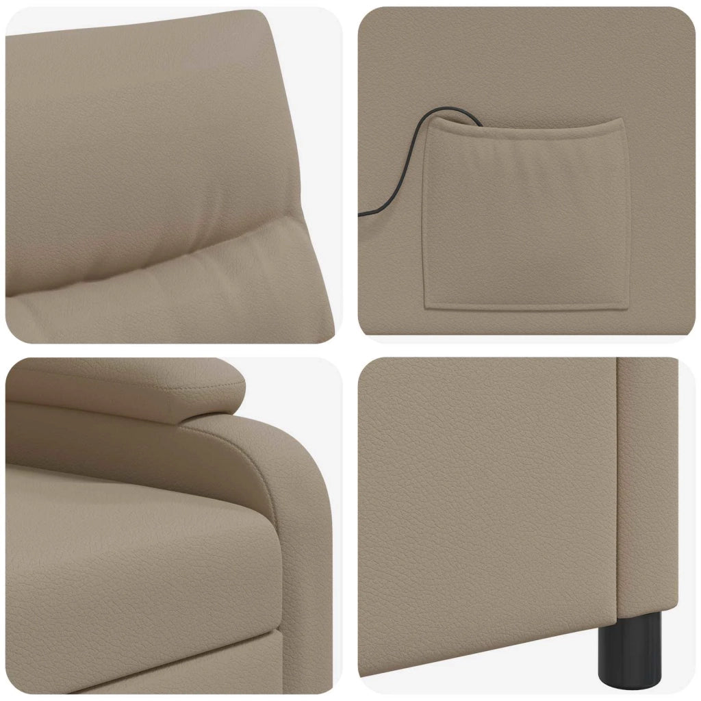 Poltrona Massaggiante Cappuccino Similpelle 42034907