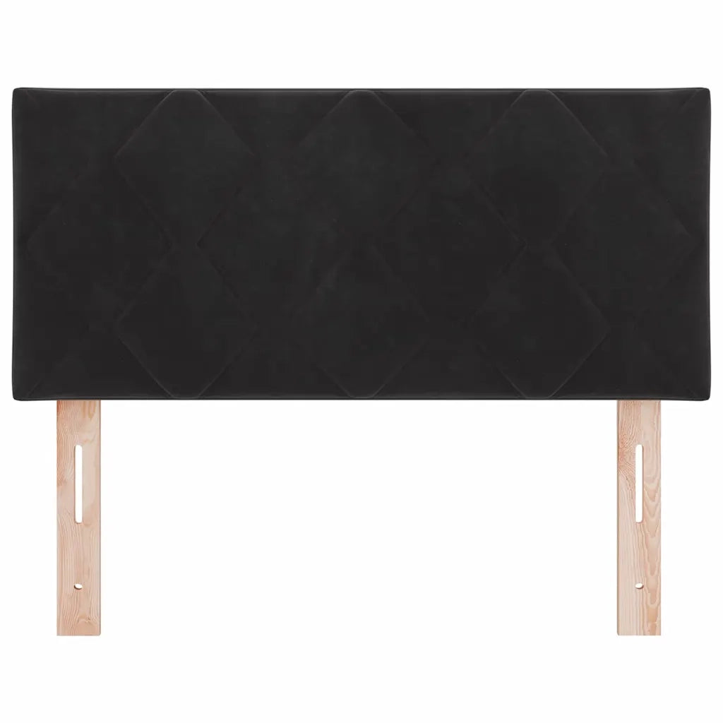 Testiera | Testata Nero 100 cm Velluto