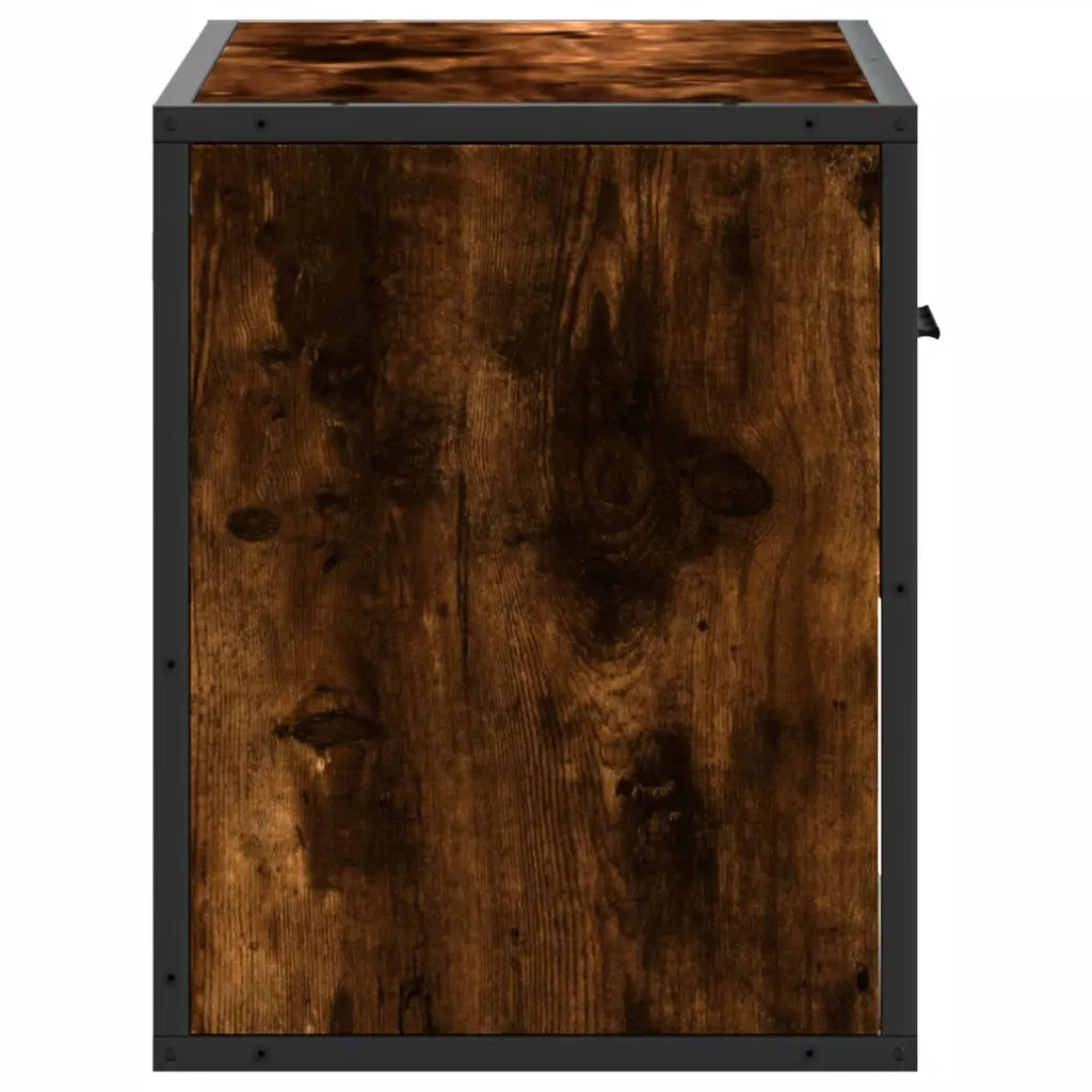 Mobile TV | Armadietto TV | Mobile Porta TV Rovere Fumo 60x31x39,5 cm in Legno e Metallo