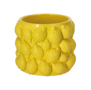 Caspo' Cachepot in Cemento Decoro Limoni 16,5 x 14 cm