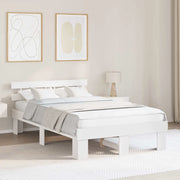 Struttura del letto-Giroletto-Rete del Letto Bianco 140 x 190 cm Pino massello 929242