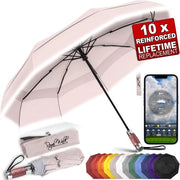 Paraplu Opvougbile e Impermeabile - Compatta e Resistente - Beige