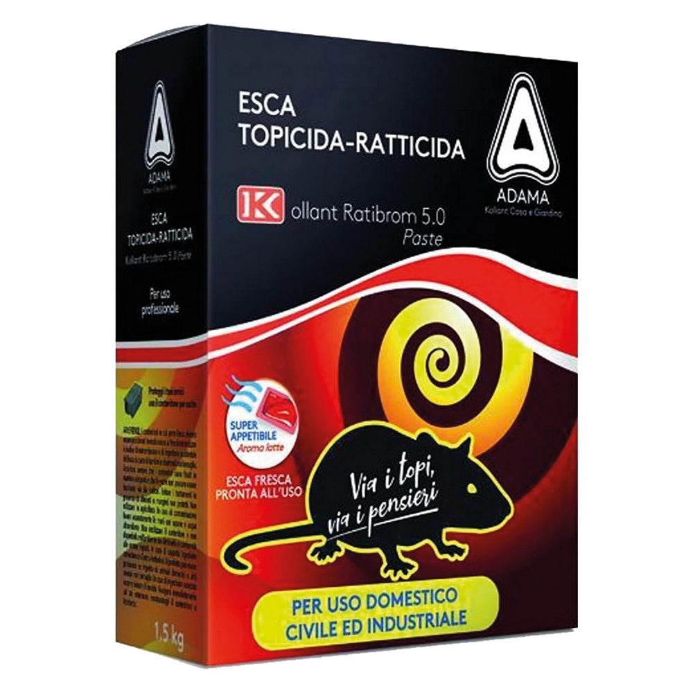 ESCA TOPICIDA 'RATIBROM' gr. 1500 - cf. 3 buste 500 gr.