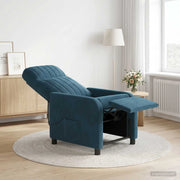 Poltrona Massaggiante Blu Velluto (V) 42035128