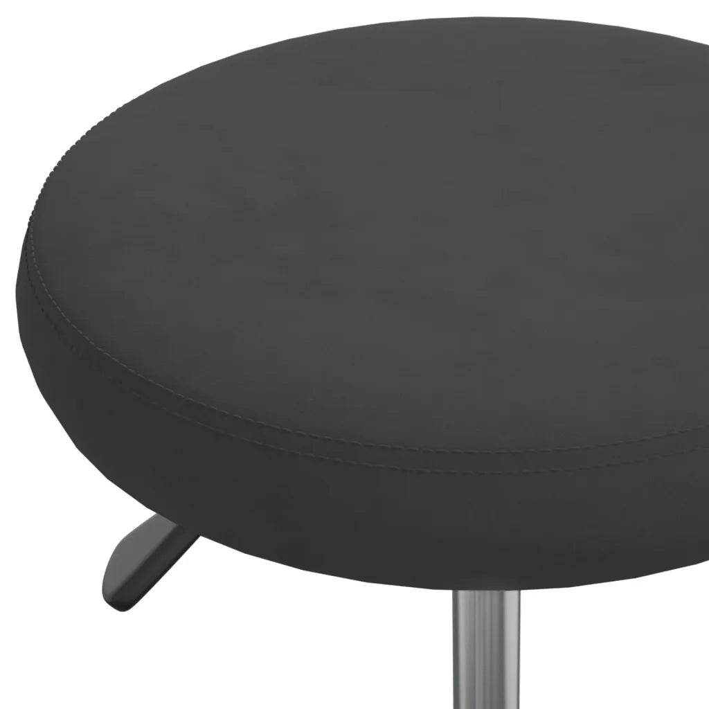 Sgabello da Massaggio in Velluto Nero 3085735