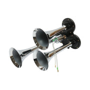 Clacson a 3 trombe per compressore d’aria 12/24V.