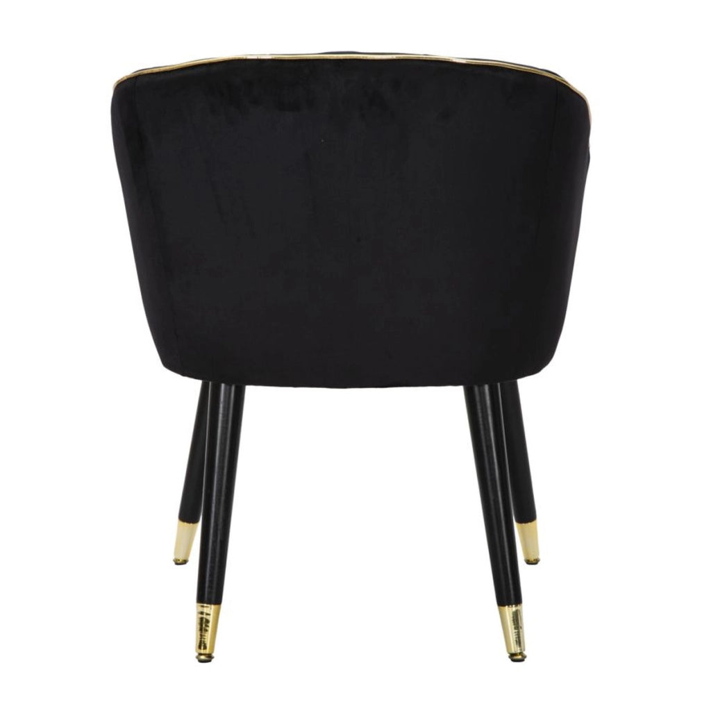 Poltrona VKH317, Nero, Legno, 62x58x78 cm