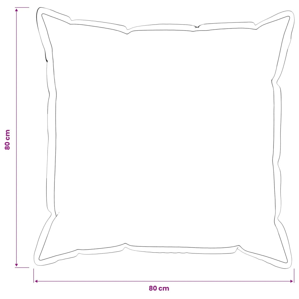Federa 2 pcs HOUTEN Nero 80 x 80 cm Flanella 921807