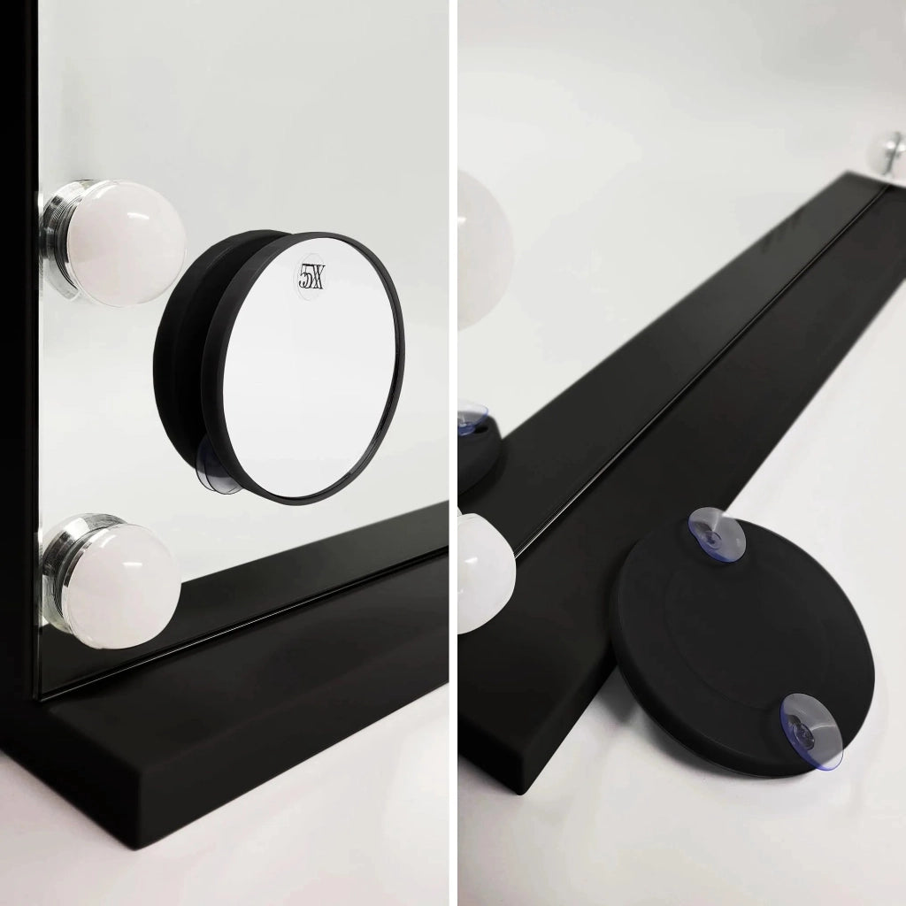 Specchio Led Hollywood Black 80x60