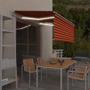 Tenda Automatica con Sensore Vento 3,5x2,5m Arancione e Marrone 3069295