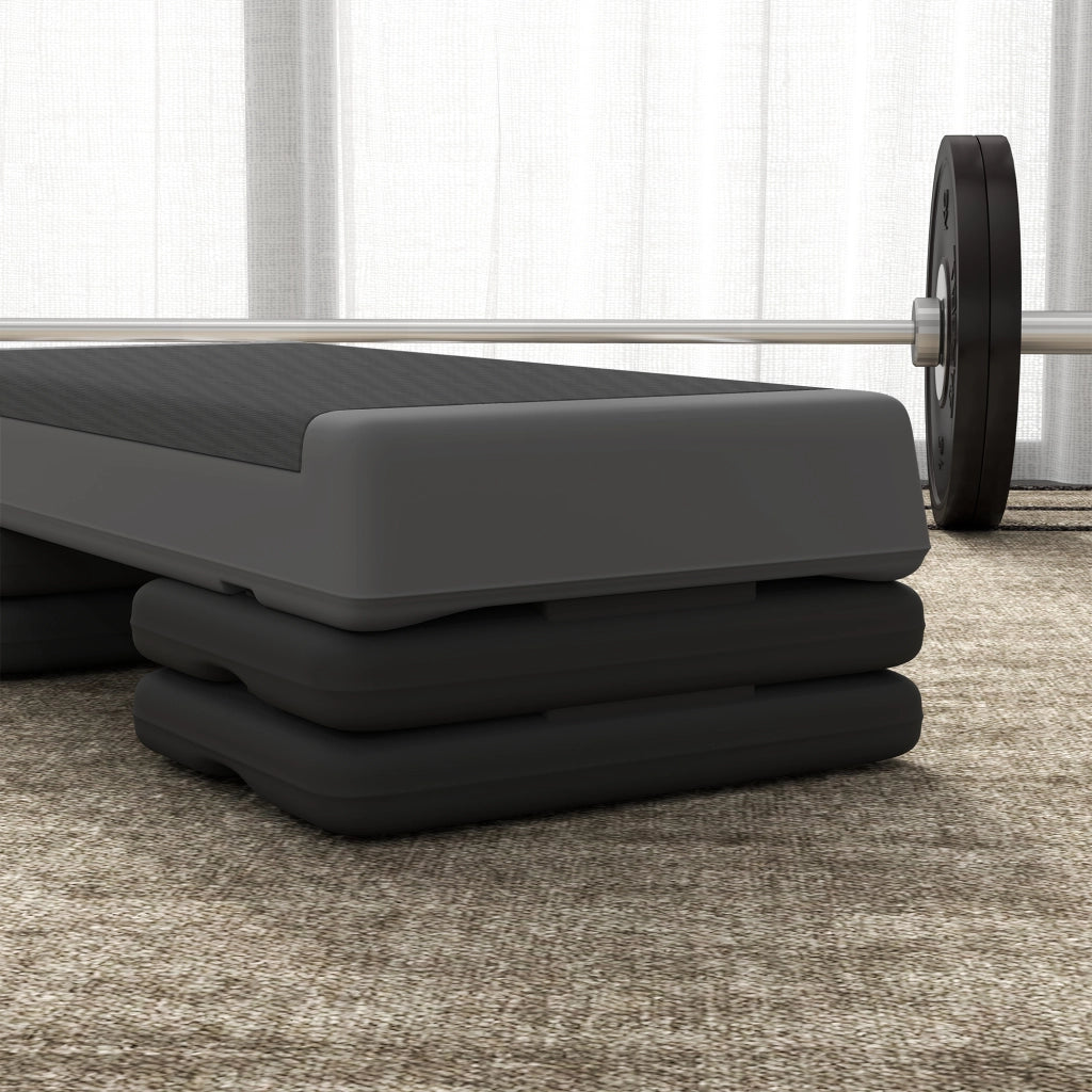 Stepper Fitness Aerobica 3 Livelli Regolabile ¨C Minimal ¨C Grigio 10.5/15.5/20.5 cm 250 kg